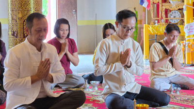 อิ่มบุญสุขใจ! ศูนย์ฯ 9 ร่วมถวายเทียนพรรษา ณ วัดสิริมงคล 🙏 พารามิเตอร์รูปภาพ 1